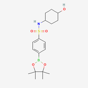 N-(trans-4-hydroxycyclohexyl)-4-(4,4,5,5-tetramethyl-1,3,2-dioxaborolan-2-yl)benzenesulfonamide