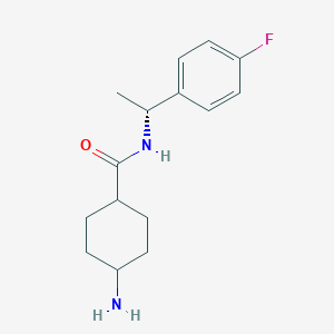trans-{4-[(R)-1-(4-Fluoro-phenyl)-ethylcarbamoyl]-cyclohexyl}-carbamic acid tert-butyl ester