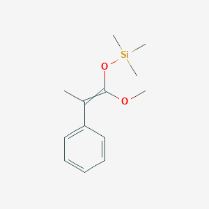 [(1-Methoxy-2-phenylprop-1-en-1-yl)oxy](trimethyl)silane