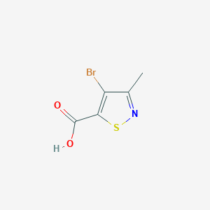 molecular formula C5H4BrNO2S B1466962 4-Bromo-3-methyl-isothiazole-5-carboxylic acid CAS No. 89284-01-5
