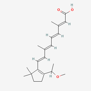 all-trans-9-(2-(1-Methoxyethyl)-5,5-dimethyl-1-cyclopenten-1-yl)-3,7-dimethyl-2,4,6,8-nonatetraenoic acid