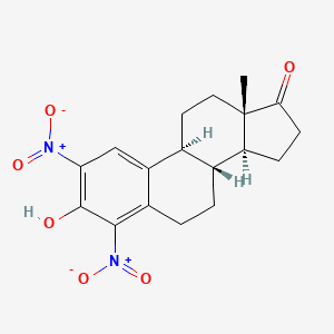 (8R,9S,13S,14S)-3-hydroxy-13-methyl-2,4-dinitro-7,8,9,11,12,14,15,16-octahydro-6H-cyclopenta[a]phenanthren-17-one