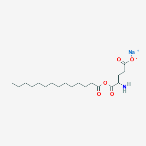 Sodium;4-amino-5-oxo-5-tetradecanoyloxypentanoate