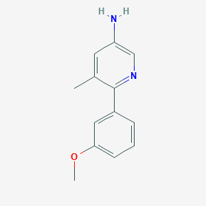 6-(3-Methoxyphenyl)-5-methylpyridin-3-amine