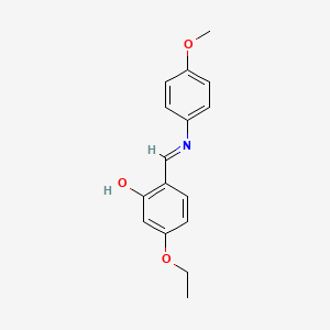 3-Ethoxy-6-[(4-methoxyanilino)methylidene]cyclohexa-2,4-dien-1-one