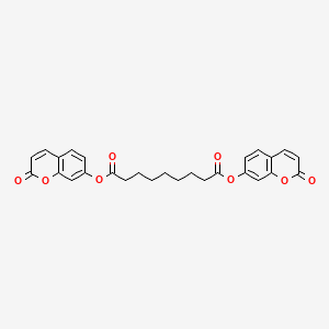 Bis[(2-oxo-2H-1-benzopyran-7-yl)] nonanedioate