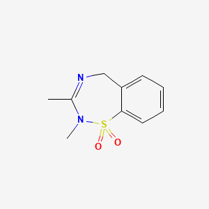 1,2,4-Benzothiadiazepine, 2,5-dihydro-2,3-dimethyl-, 1,1-dioxide