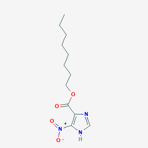 molecular formula C12H19N3O4 B14669674 Octyl 4-nitro-1h-imidazole-5-carboxylate CAS No. 36137-91-4