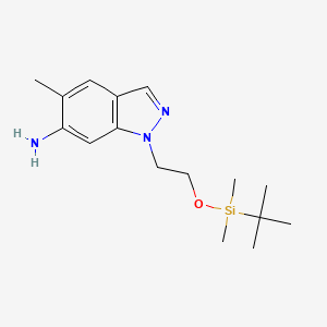 1-[2-(tert-Butyl-dimethyl-silanyloxy)-ethyl]-5-methyl-1H-indazol-6-ylamine