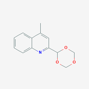 4-Methyl-2-(1,3,5-trioxan-2-yl)quinoline