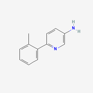 molecular formula C12H12N2 B1466978 6-(2-Methylphenyl)-3-pyridinamine CAS No. 1226158-23-1