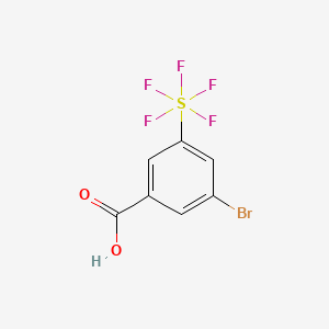 molecular formula C7H4BrF5O2S B1466983 3-Bromo-5-(pentafluorosulfur)benzoic acid CAS No. 1180675-98-2