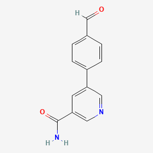 5-(4-Formylphenyl)-3-pyridinecarboxamide