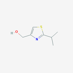molecular formula C7H11NOS B146700 4-(Hydroxymethyl)-2-isopropylthiazole CAS No. 133047-45-7