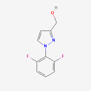 molecular formula C10H8F2N2O B1467000 [1-(2,6-difluorophenyl)-1H-pyrazol-3-yl]methanol CAS No. 1423028-38-9