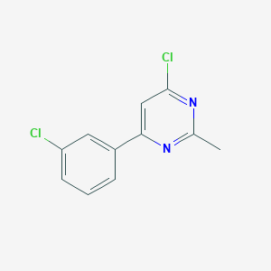 4-Chloro-6-(3-chlorophenyl)-2-methylpyrimidine