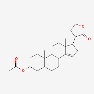 [10,13-dimethyl-17-(2-oxooxolan-3-yl)-2,3,4,5,6,7,8,9,11,12,16,17-dodecahydro-1H-cyclopenta[a]phenanthren-3-yl] acetate