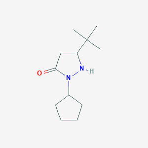 3-(tert-butyl)-1-cyclopentyl-1H-pyrazol-5-ol
