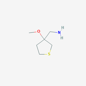 molecular formula C6H13NOS B1467015 (3-Methoxythiolan-3-yl)methanamine CAS No. 1448030-29-2