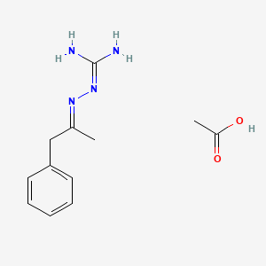 N-(1-Phenyl-2-propylidene)aminoguanidine acetate