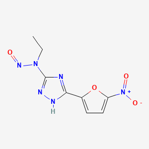 Ethylamine, N-(3-(5-nitro-2-furyl)-s-triazol-5-yl)-N-nitroso-