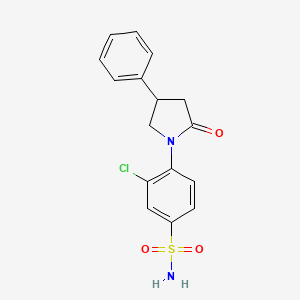 1-(2-Chloro-4-sulfamoylphenyl)-4-phenylpyrrolidin-2-one