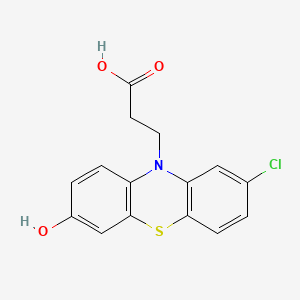 Propionic acid, 3-(2-chloro-7-hydroxy-10-phenothiazinyl)-