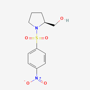 {(2S)-1-[(4-Nitrophenyl)sulfonyl]pyrrolidinyl}methanol