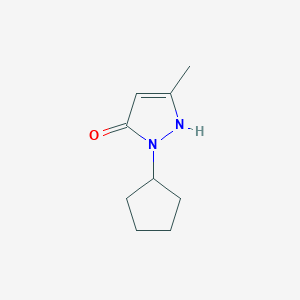 1-cyclopentyl-3-methyl-1H-pyrazol-5-ol