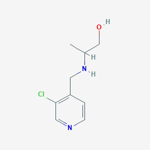 2-{[(3-Chloropyridin-4-yl)methyl]amino}propan-1-ol
