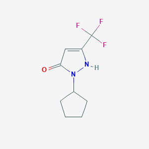 1-cyclopentyl-3-(trifluoromethyl)-1H-pyrazol-5-ol