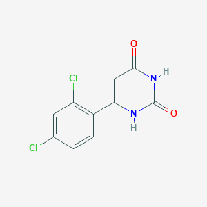 molecular formula C10H6Cl2N2O2 B1467053 6-(2,4-dichlorophenyl)pyrimidine-2,4(1H,3H)-dione CAS No. 1489932-48-0
