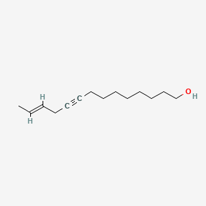 12-Tetradecen-9-yn-1-ol, (12E)-