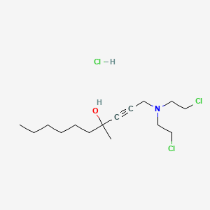 4-Methyl-1-(bis(2-chloroethyl)amino)-2-decyn-4-ol hydrochloride