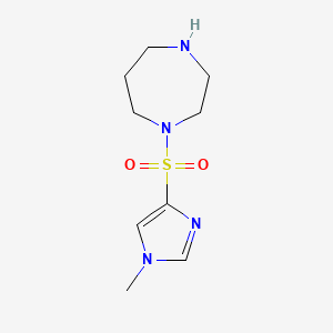 molecular formula C9H16N4O2S B1467067 1-((1-methyl-1H-imidazol-4-yl)sulfonyl)-1,4-diazepane CAS No. 1248914-72-8