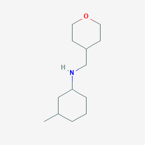 molecular formula C13H25NO B1467068 3-methyl-N-[(oxan-4-yl)methyl]cyclohexan-1-amine CAS No. 1339502-68-9