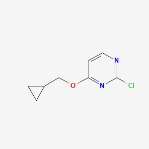 molecular formula C8H9ClN2O B1467072 2-氯-4-(环丙基甲氧基)嘧啶 CAS No. 1249453-31-3