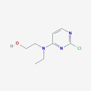 molecular formula C8H12ClN3O B1467073 2-[(2-Chloropyrimidin-4-yl)(ethyl)amino]ethanol CAS No. 1249649-66-8