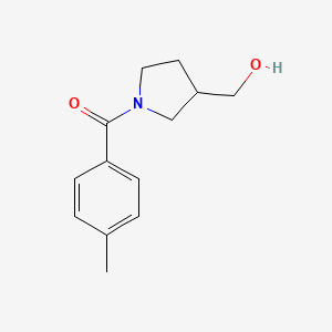 molecular formula C13H17NO2 B1467078 [1-(4-Methylbenzoyl)pyrrolidin-3-yl]methanol CAS No. 1247428-28-9