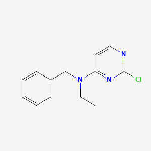 molecular formula C13H14ClN3 B1467082 N-benzyl-2-chloro-N-ethylpyrimidin-4-amine CAS No. 1289088-75-0