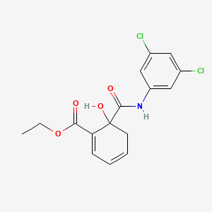 Ethyl 2-(((3,5-dichlorophenyl)amino)carbonyl)-2-hydroxybenzoate