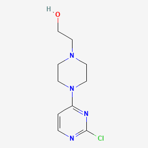 molecular formula C10H15ClN4O B1467083 2-[4-(2-氯嘧啶-4-基)哌嗪-1-基]乙醇 CAS No. 1249779-00-7