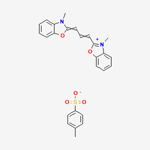 4-methylbenzenesulfonate;3-methyl-2-[3-(3-methyl-1,3-benzoxazol-3-ium-2-yl)prop-2-enylidene]-1,3-benzoxazole