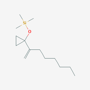 Trimethyl{[1-(oct-1-en-2-yl)cyclopropyl]oxy}silane