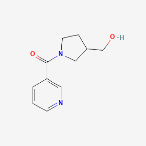 molecular formula C11H14N2O2 B1467085 [1-(Pyridine-3-carbonyl)pyrrolidin-3-yl]methanol CAS No. 1249543-81-4