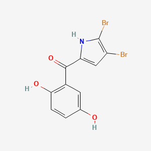 (4,5-Dibromo-1H-pyrrol-2-yl)(2,5-dihydroxyphenyl)methanone