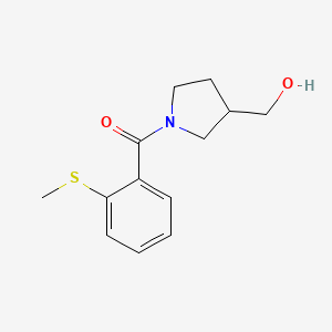 molecular formula C13H17NO2S B1467088 {1-[2-(Methylsulfanyl)benzoyl]pyrrolidin-3-yl}methanol CAS No. 1283274-09-8