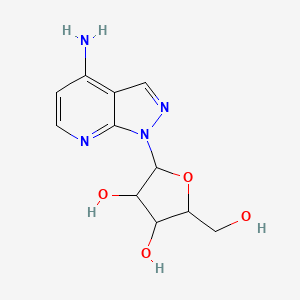 2-(4-Aminopyrazolo[3,4-b]pyridin-1-yl)-5-(hydroxymethyl)oxolane-3,4-diol