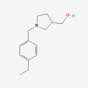 {1-[(4-Ethylphenyl)methyl]pyrrolidin-3-yl}methanol