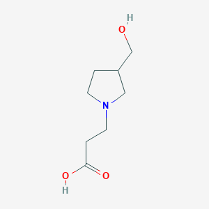 3-[3-(Hydroxymethyl)pyrrolidin-1-yl]propanoic acid